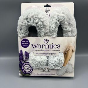 Warmies Gray Microwavable Slippers